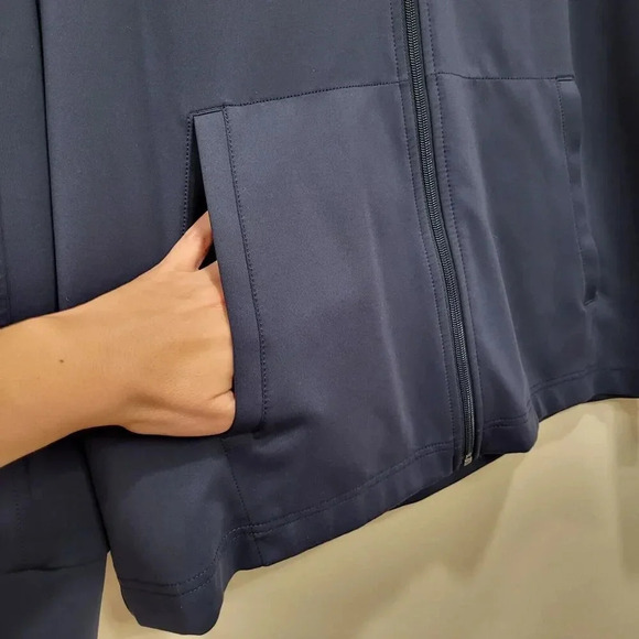 Rhone Sz XXL Spar Full Zip Hoodie Jacket Mens Navy Technical Athleisure Pockets - Picture 8 of 12